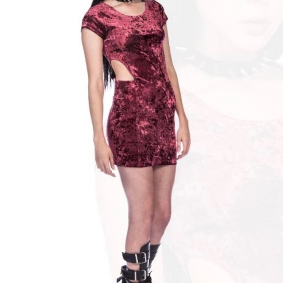 Somedays Lovin’ Velvet Cutout Dress - Picture 2 of 12